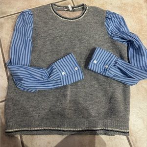 DEREK LAM 10 CROSBY
Striped Crew Neck Sweater
Size xl